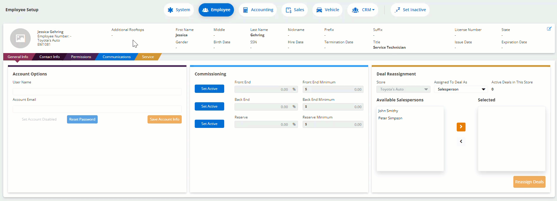 Go Configure Labor Levels for Service Technician