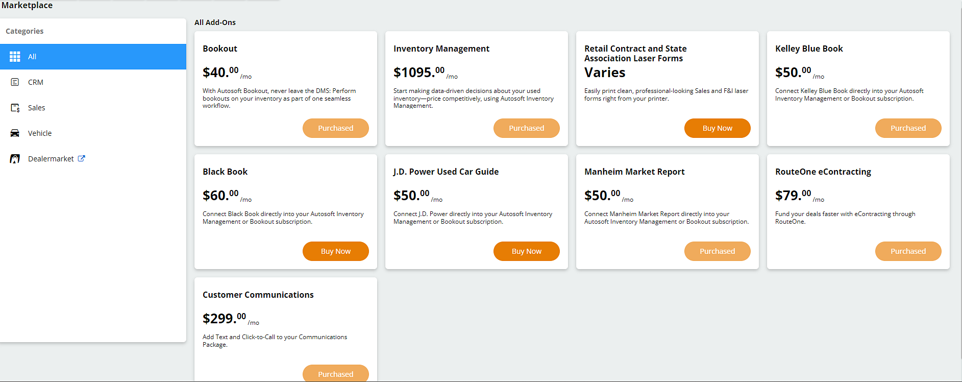 Purchasing Black Book and JD Power Used Car Guide Mobile Licenses from